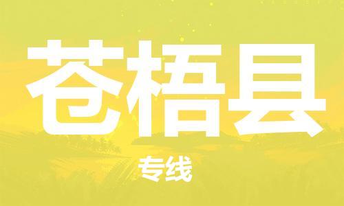 重固镇到苍梧县物流公司-重固镇到苍梧县专线精品线路