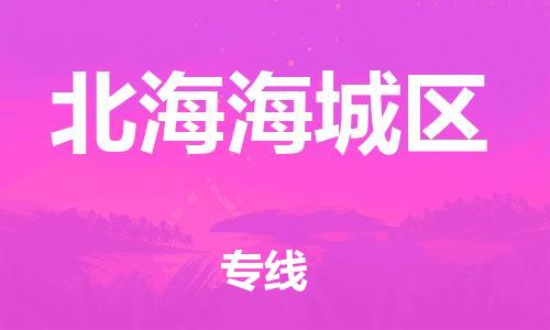 吕巷镇到北海海城区物流-吕巷镇至北海海城区货运专注一条路，做好每一步