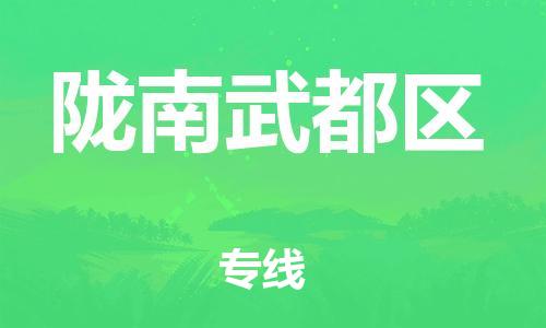 吕巷镇到陇南武都区物流-吕巷镇至陇南武都区货运专注一条路，做好每一步